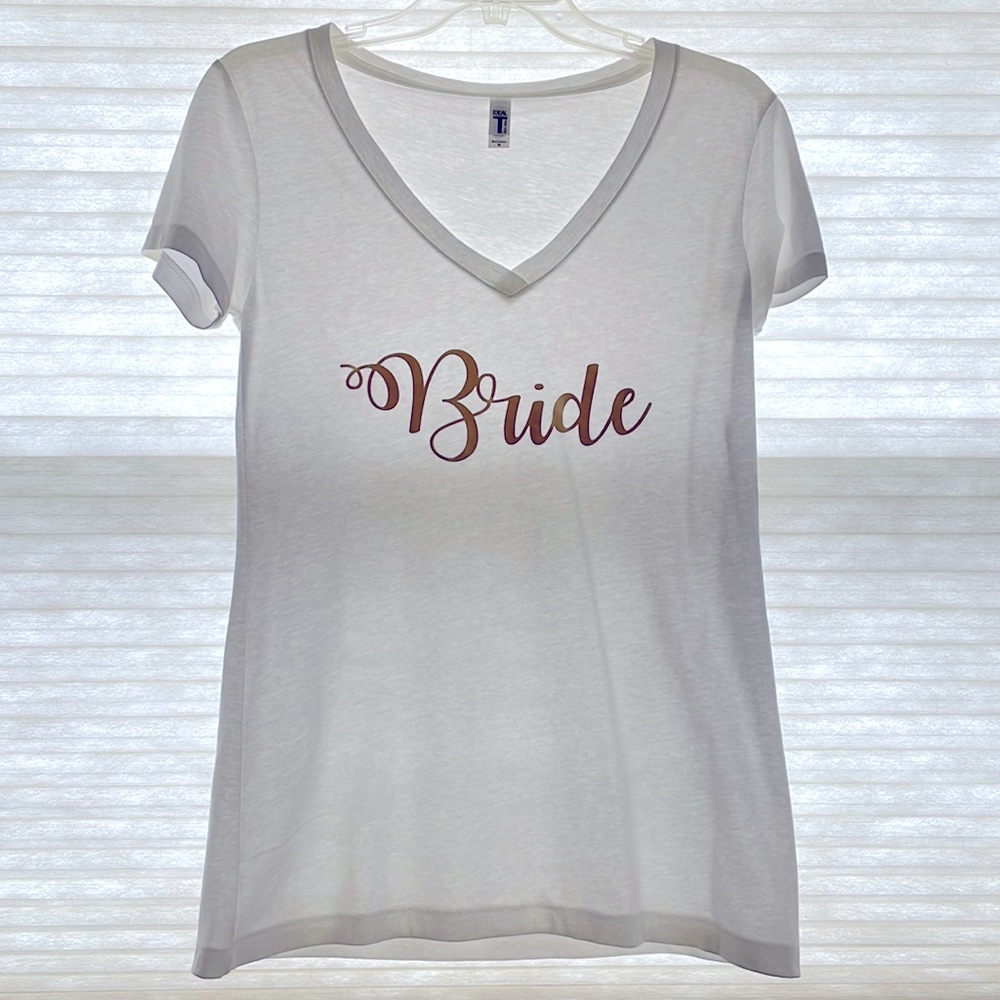 White Bride tee, Size M